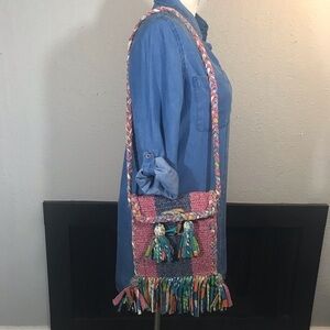 Boho Rag DIY Crochet Crossbody Handbag